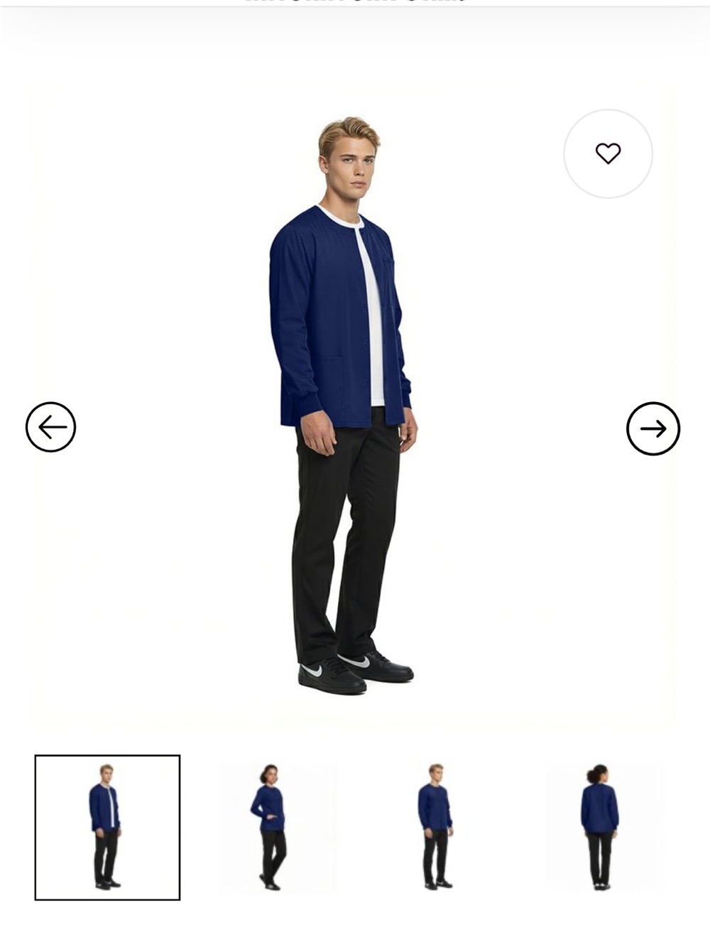 Navy Women's Button-Front Jacket - Picture 6 of 13